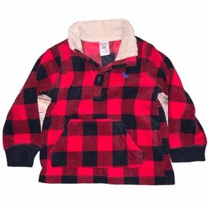 Fleece Buffalo Plaid Pull Over 24 months